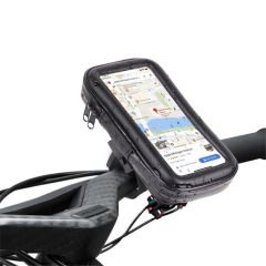 Cumpără acum Suport husa telefon mobil pentru bicicleta si motocicleta, rezistent apa si socuri, touchscreen, 360 rotativ, negru, marime L â‰¤ 5.5 inch de pe Sellect.ro