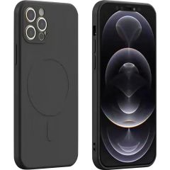Cumpără acum Husa protectie compatibila cu iPhone 12 Pro (6.1), Liquid MagSafe, ring-shaped, magnetica, Negru de pe Sellect.ro
