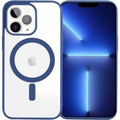 Cumpără acum Husa MagSafe pentru Apple iPhone 14 Pro Max, Full Cover, Frosted Acrylic Color Big Hole, Magnetica, Incarcare Wireless, Albastru de pe Sellect.ro