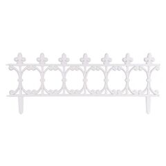 Cumpără acum Gard de gradina decorativ - Strend Pro - plastic - alb - set 4 buc - 87x34 cm de pe Sellect.ro